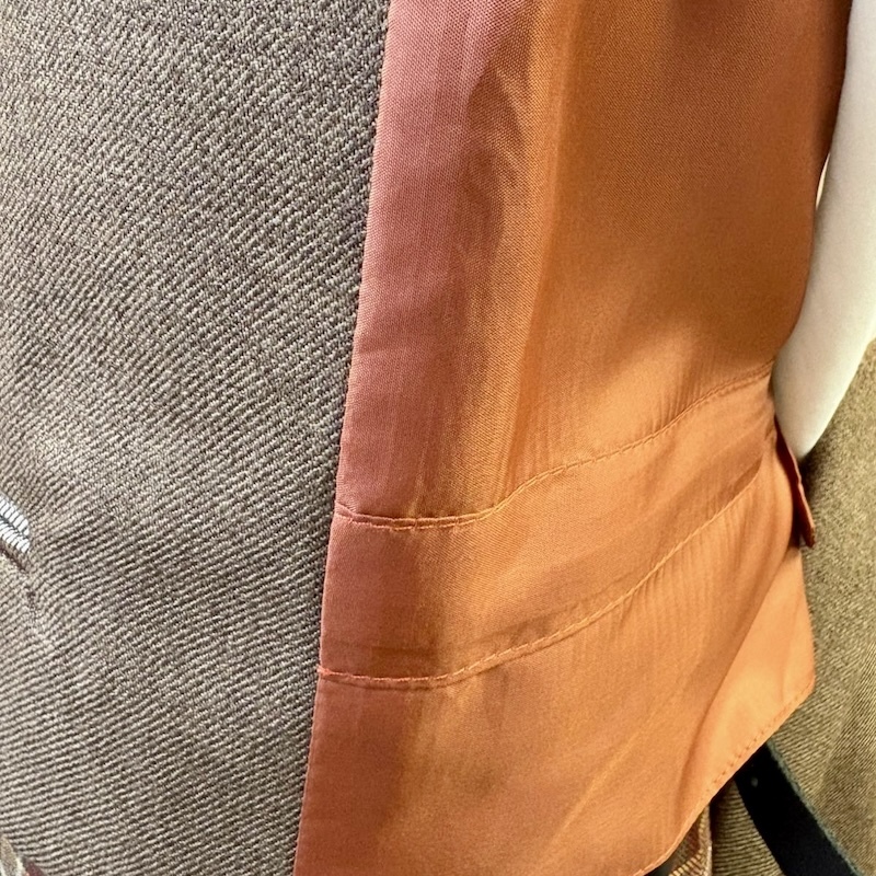 Jacket lining close-up